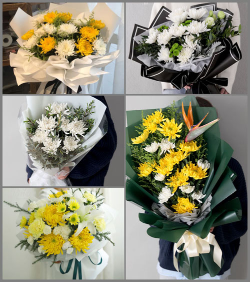 辽宁沈阳于洪区平罗街道万金村白事花束代送